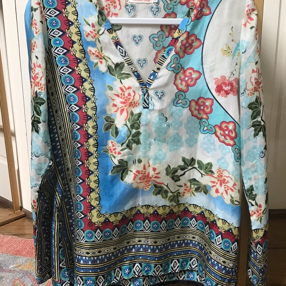 Johnny Was silk tunic